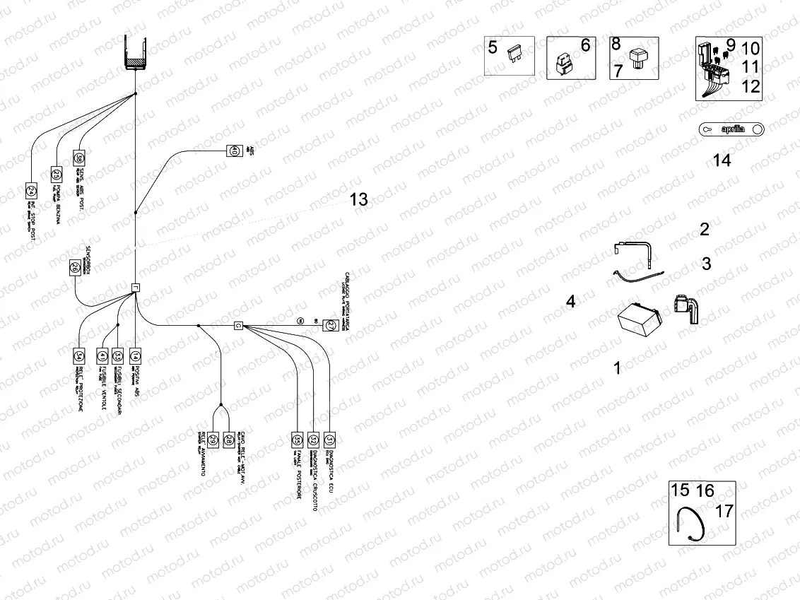 Rear electrical system