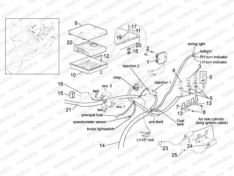 Rear electrical system