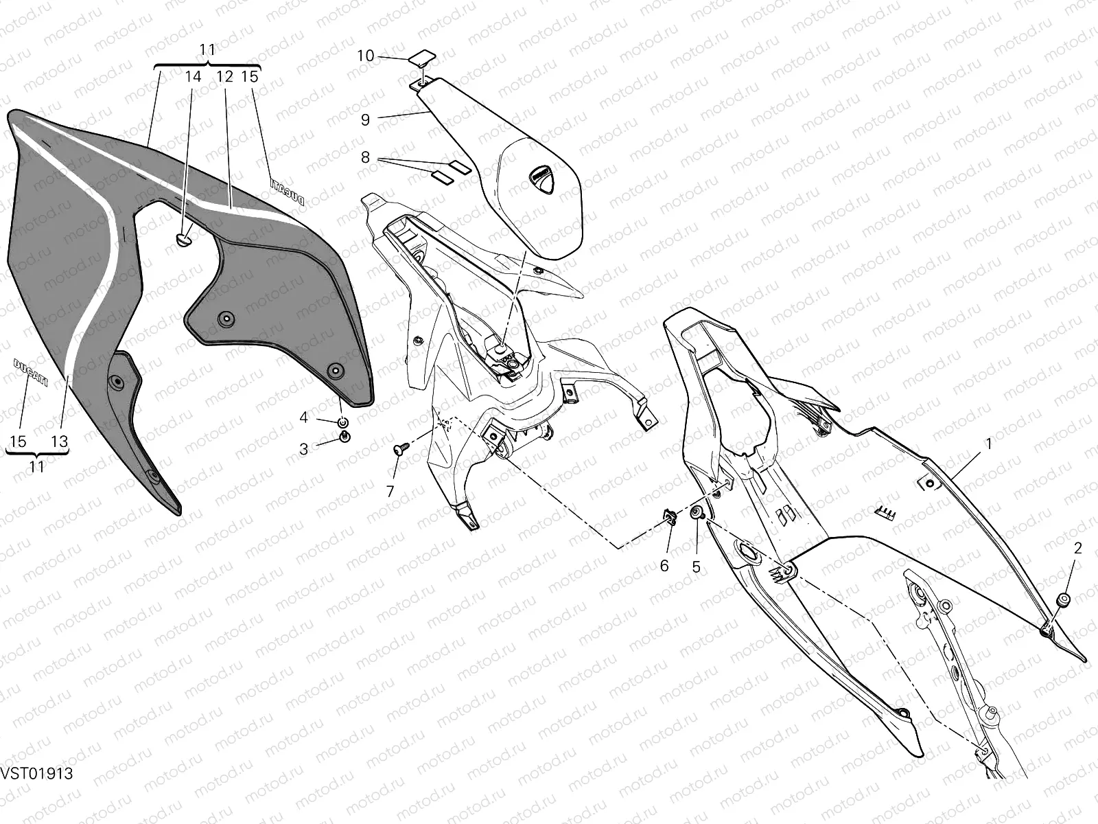 REAR FAIRING [MOD:PANV4 R]