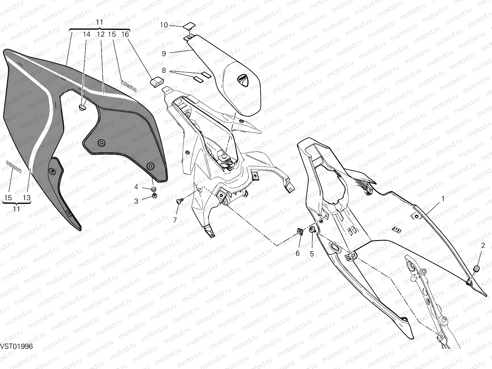REAR FAIRING [MOD:PANV4 R]