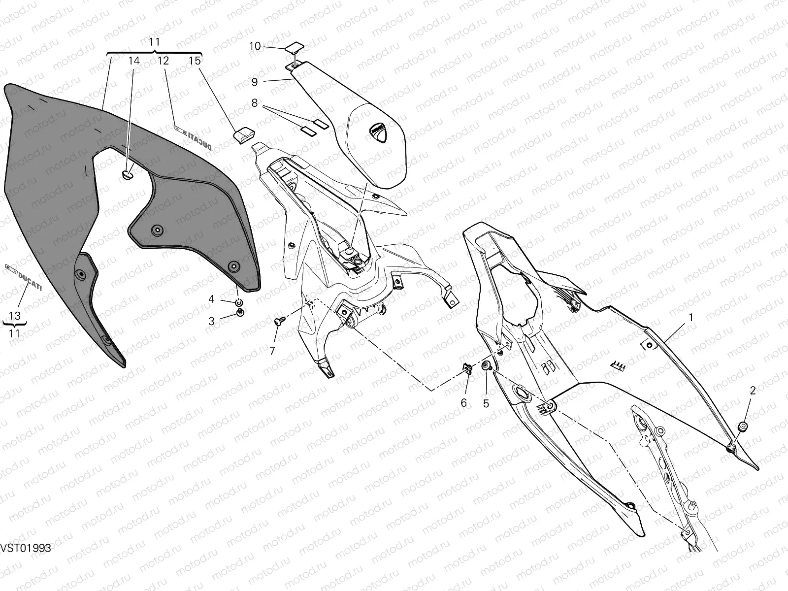 REAR FAIRING [MOD:PANV4 S]