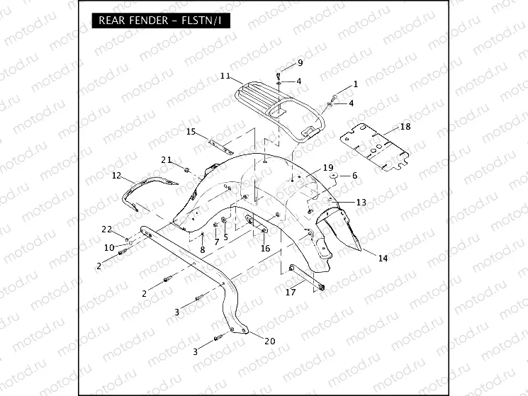 REAR FENDER - FLSTN/I