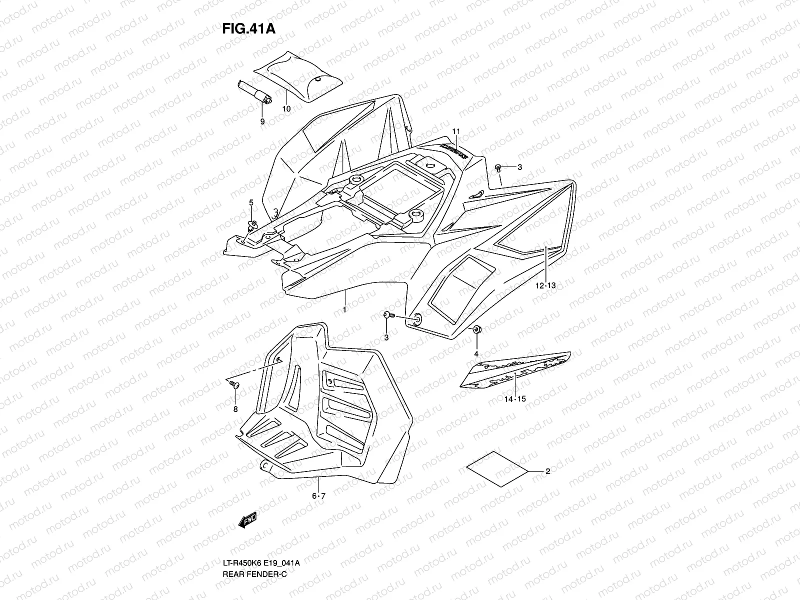 REAR FENDER (MODEL K8)