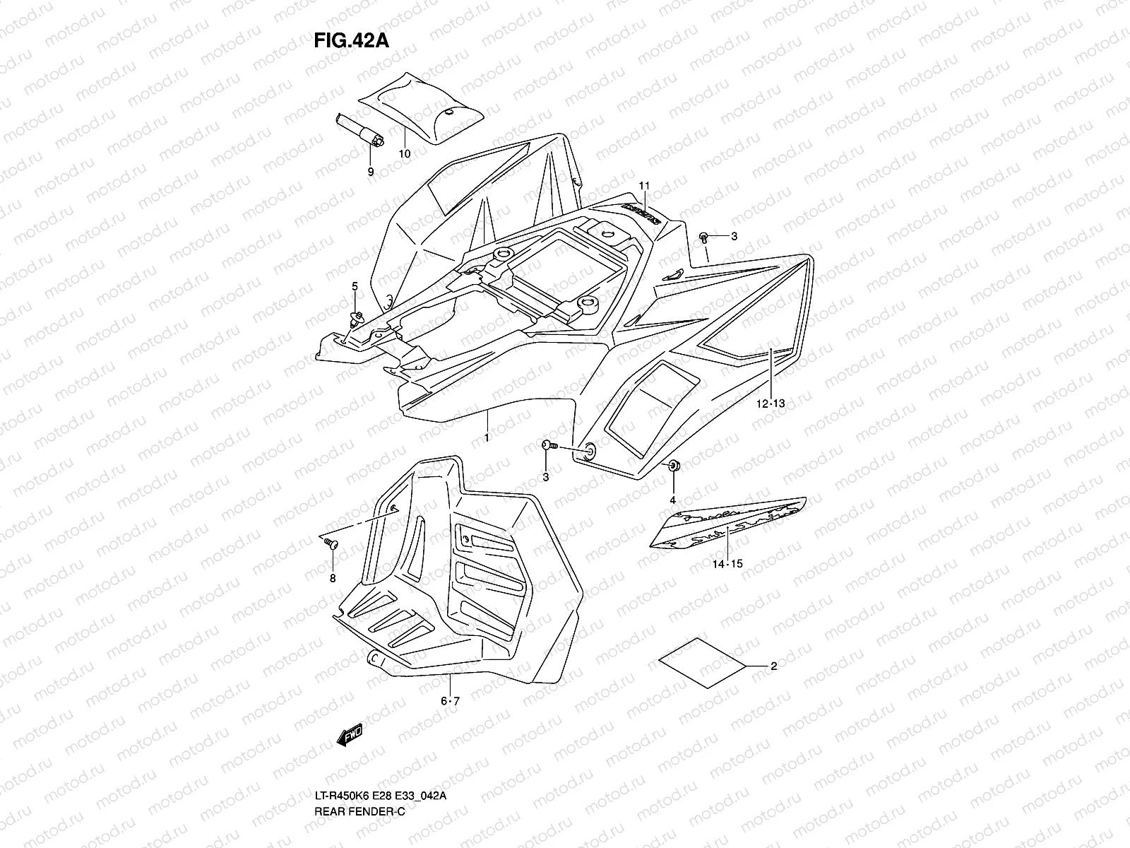 REAR FENDER (MODEL K8)
