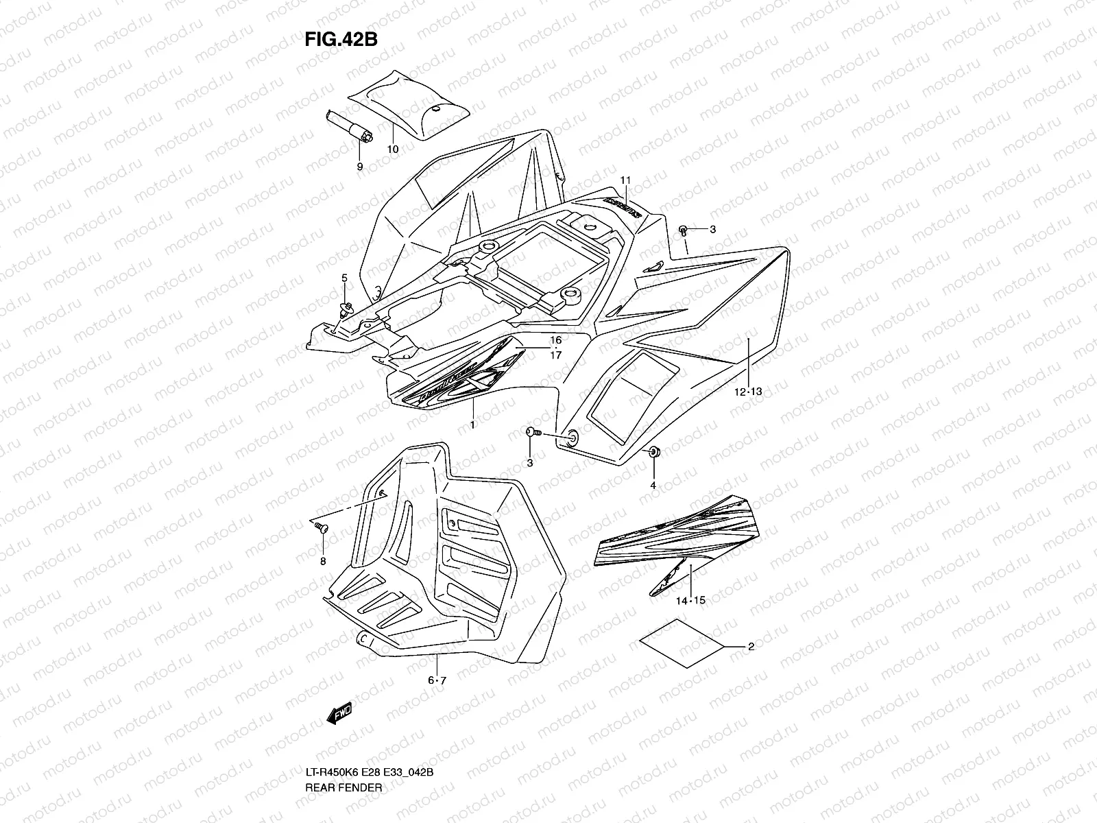 REAR FENDER (MODEL K9)