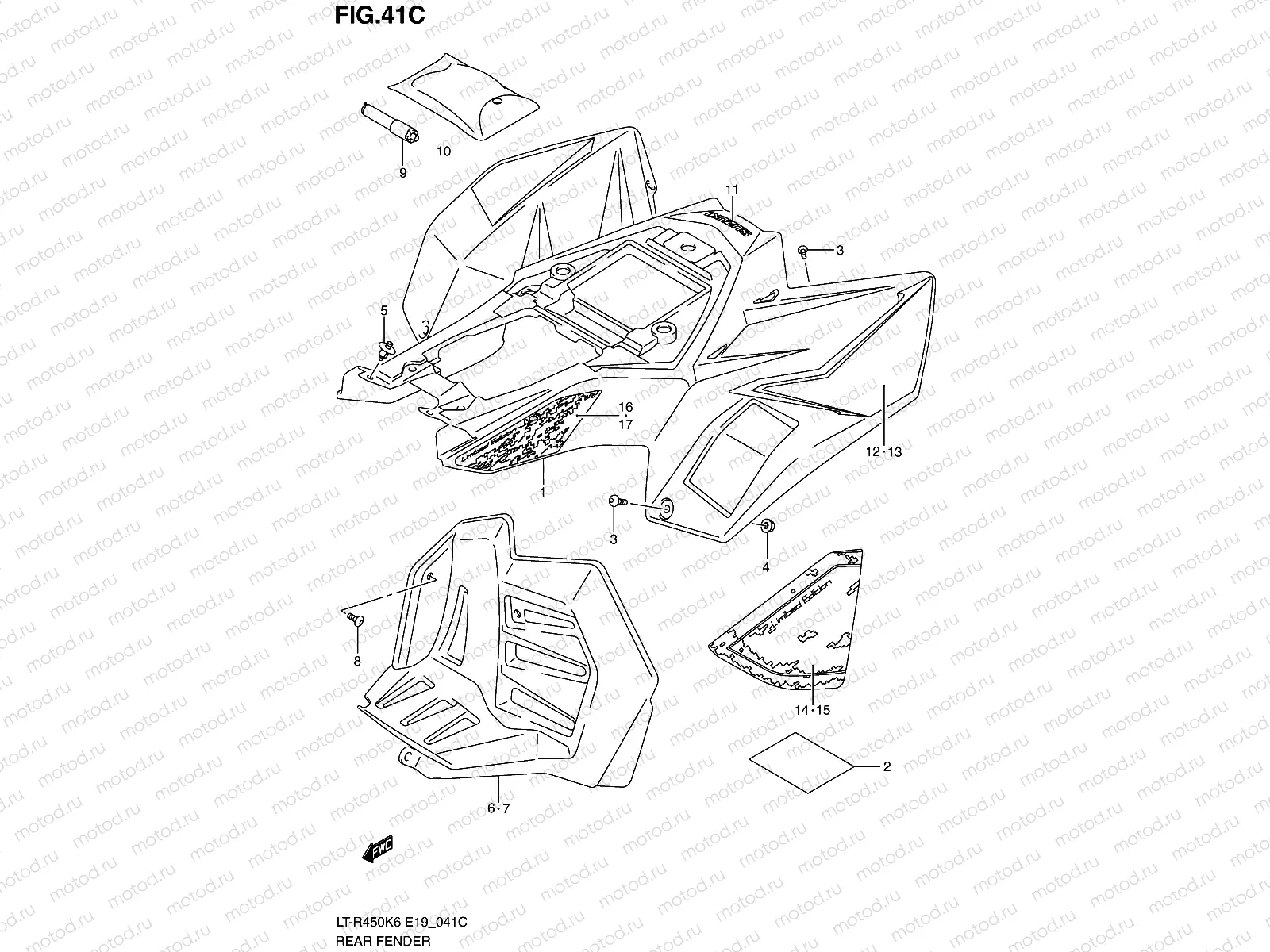 REAR FENDER (MODEL L0)