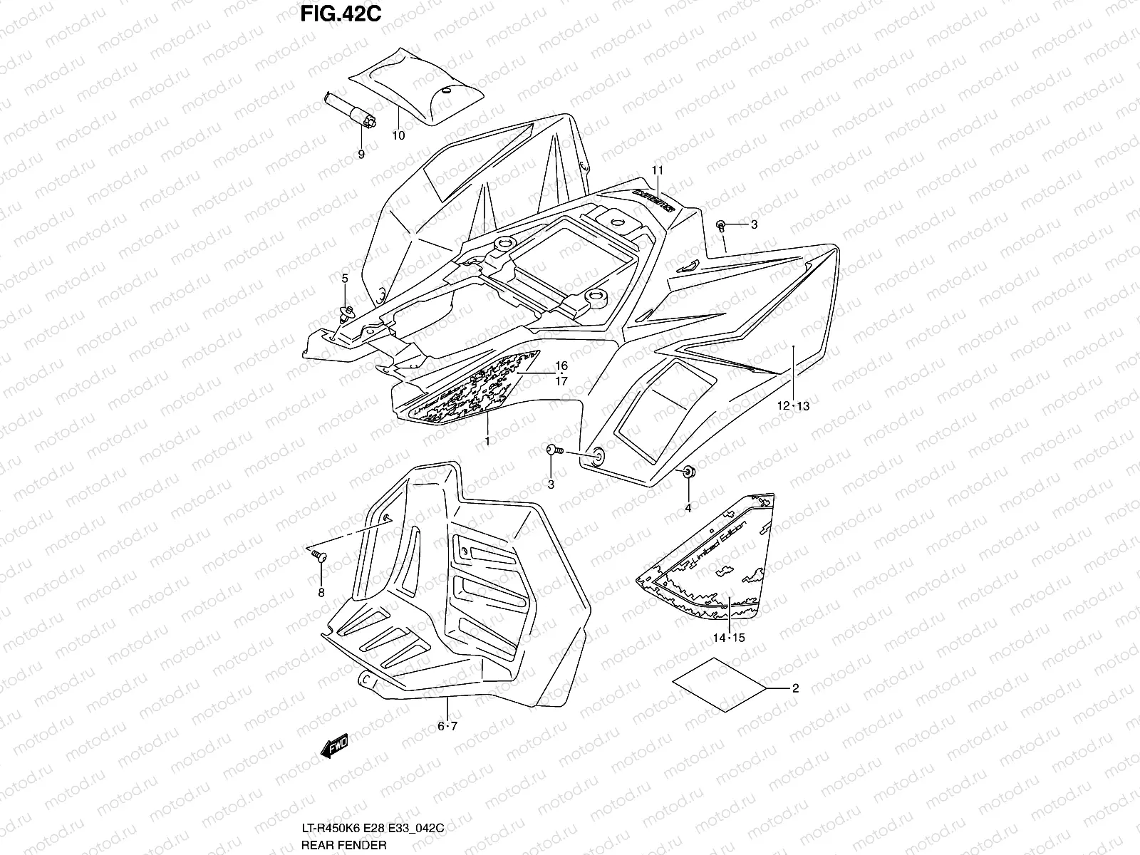 REAR FENDER (MODEL L0)