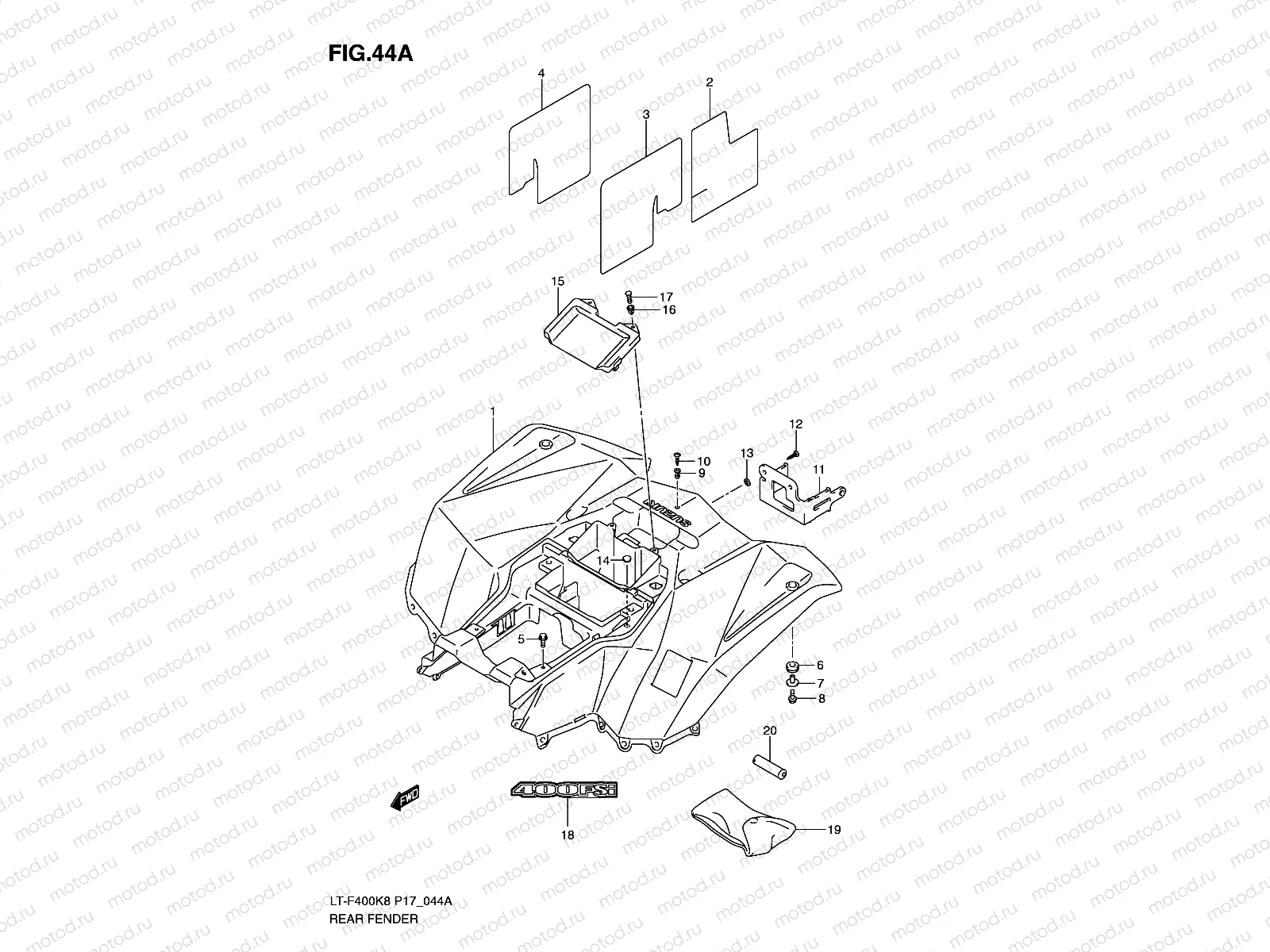 REAR FENDER (MODEL L0)
