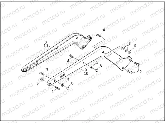 REAR FENDER SUPPORTS