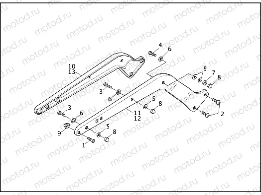 REAR FENDER SUPPORTS