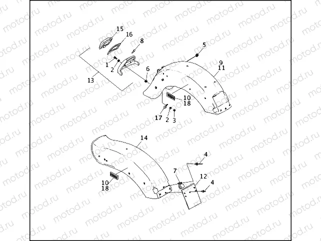 REAR FENDERS