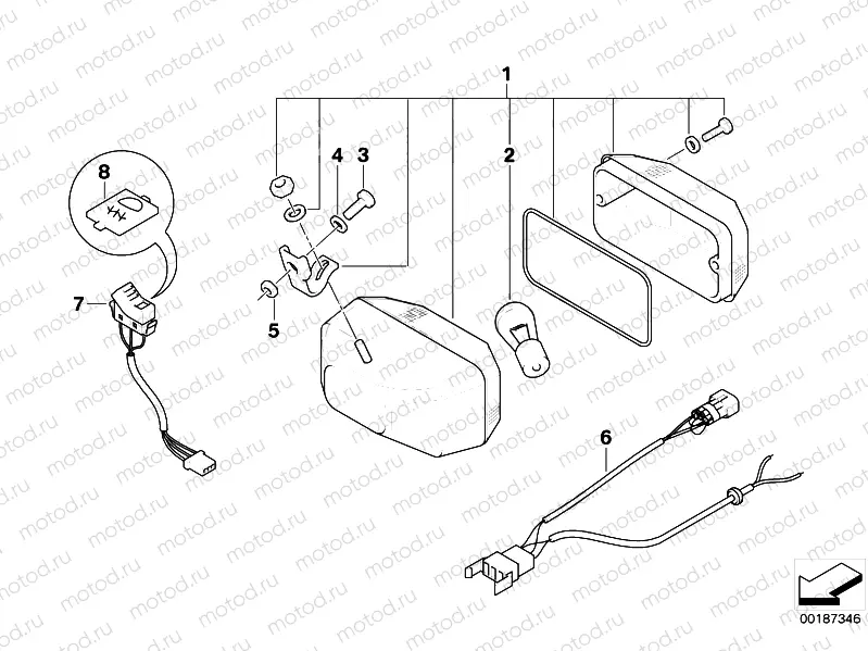 Rear fog light