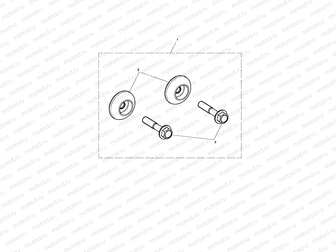 Rear Footrest Finisher Kit