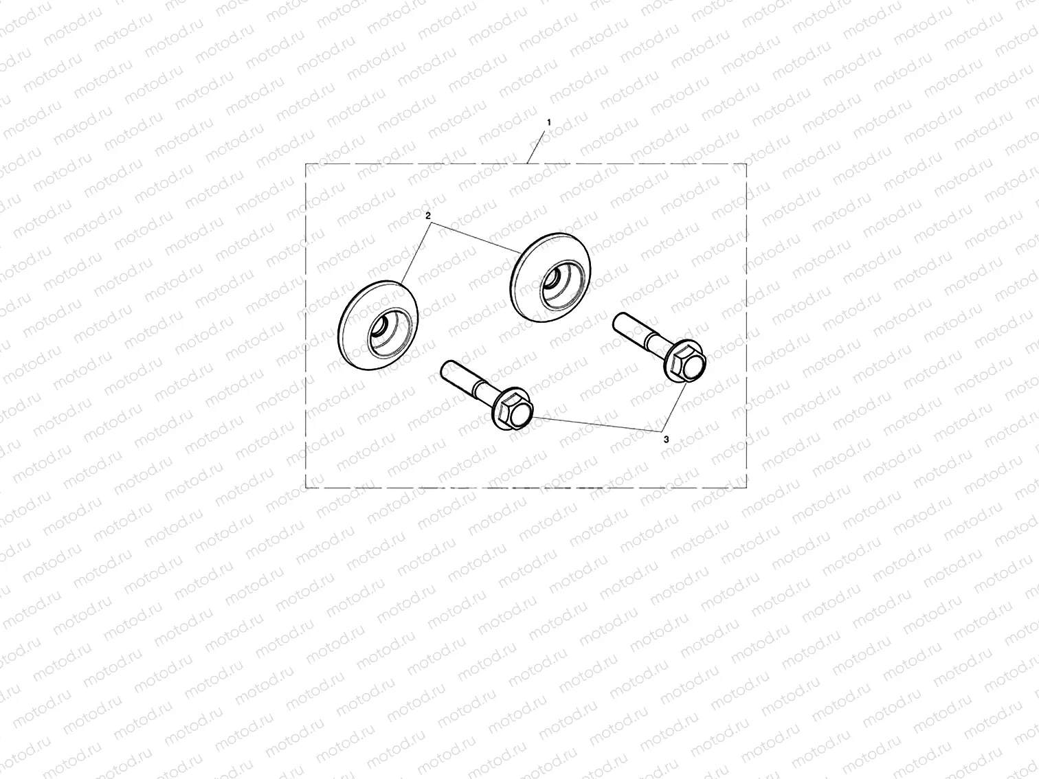 Rear Footrest Finisher Kit