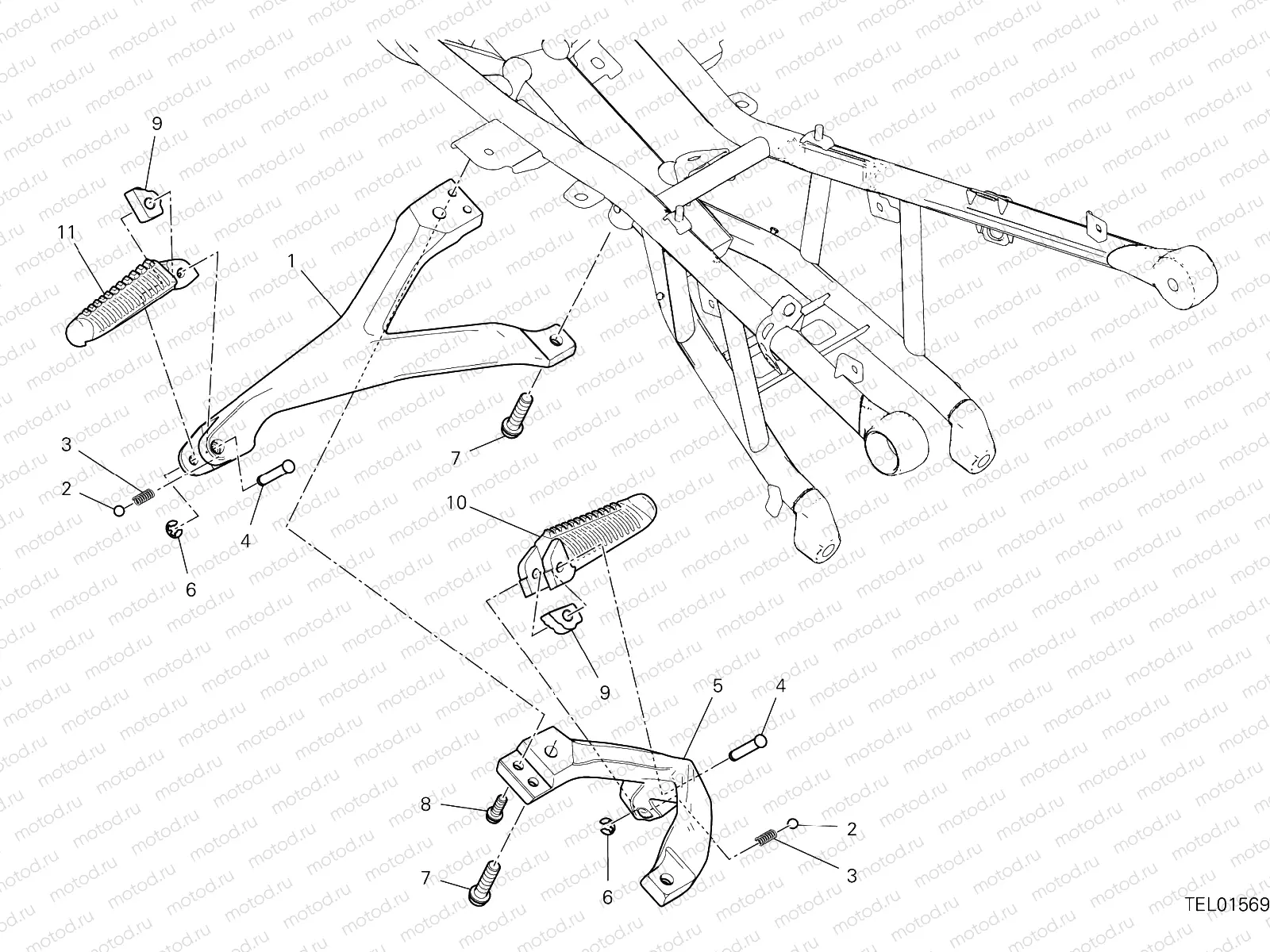 REAR FOOTREST [MOD:SFV2]