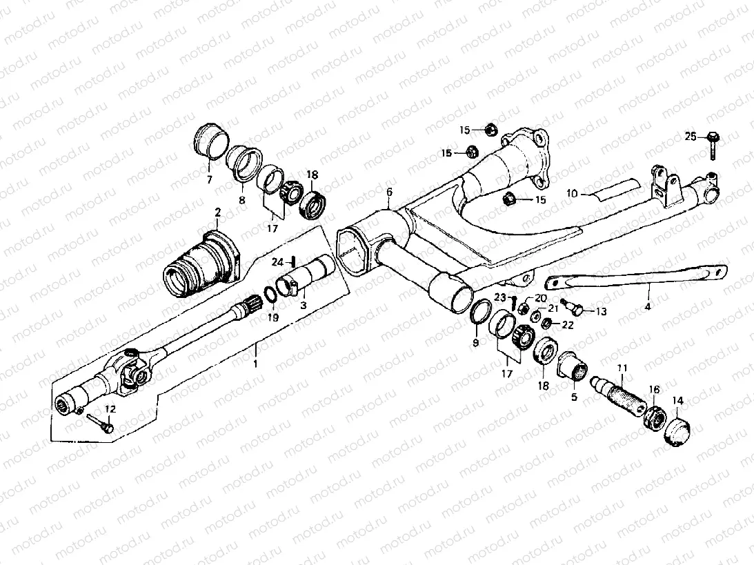 Rear fork