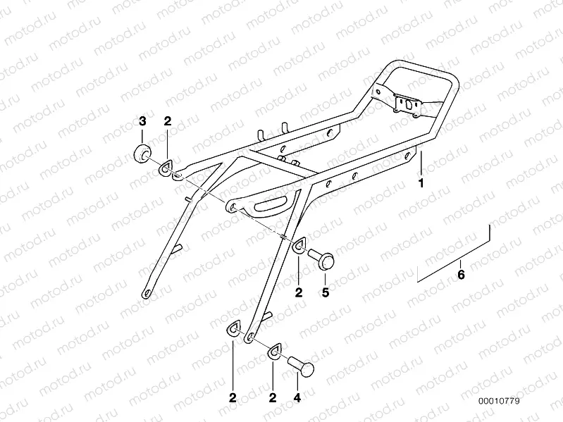 Rear frame