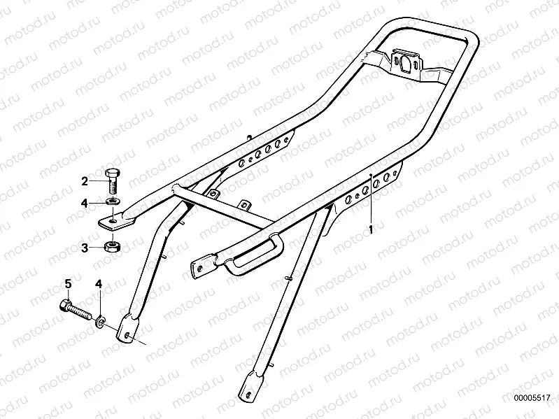 Rear frame
