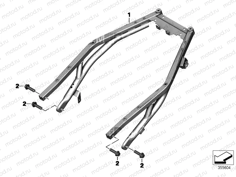 Rear frame