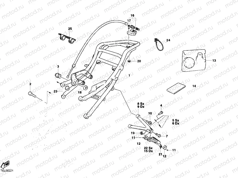 REAR FRAME BIPOSTO » FRAME