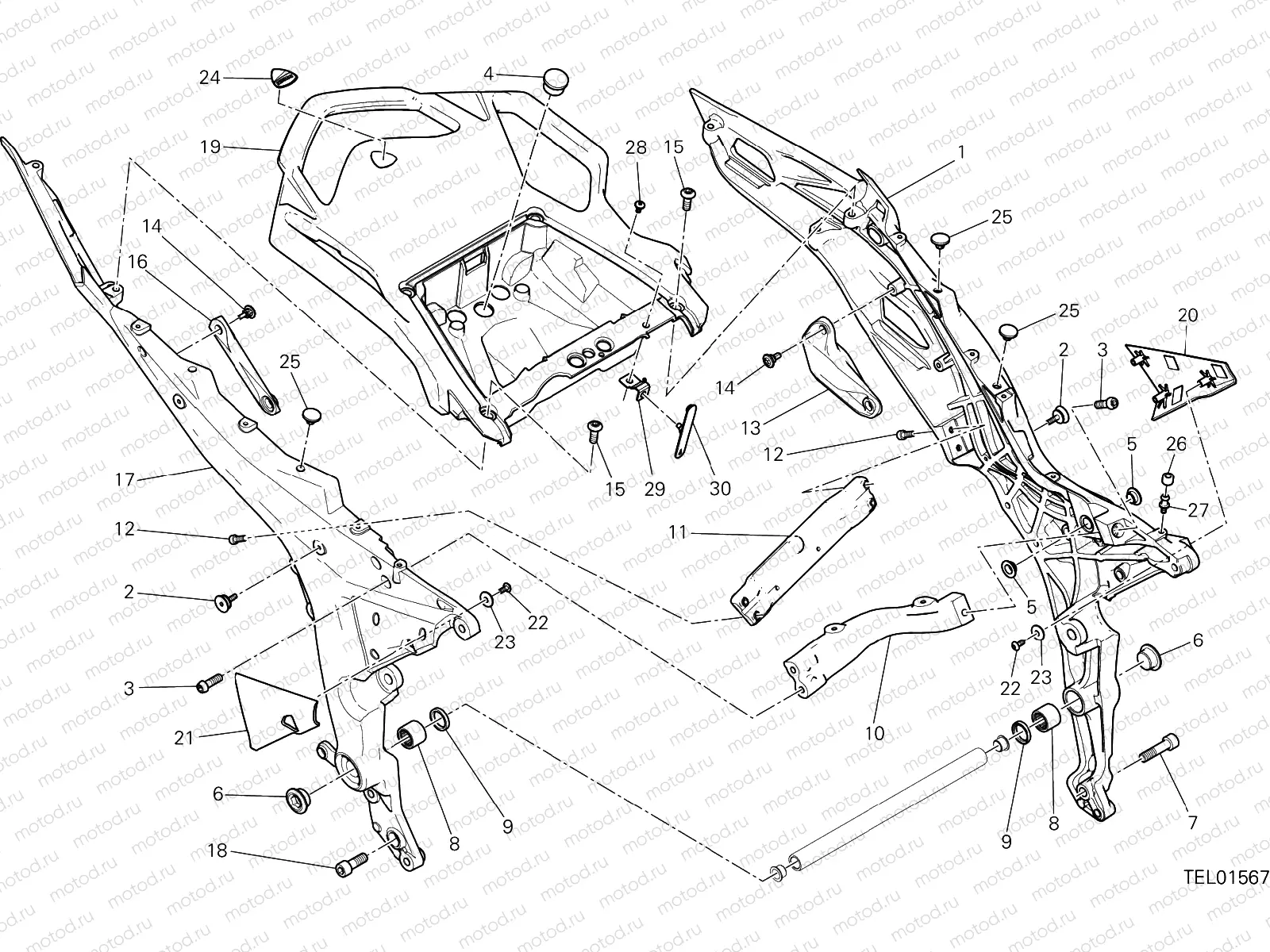 REAR FRAME COMP.