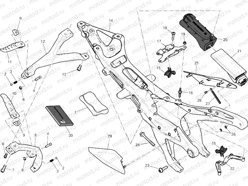 REAR FRAME COMP. » FRAME