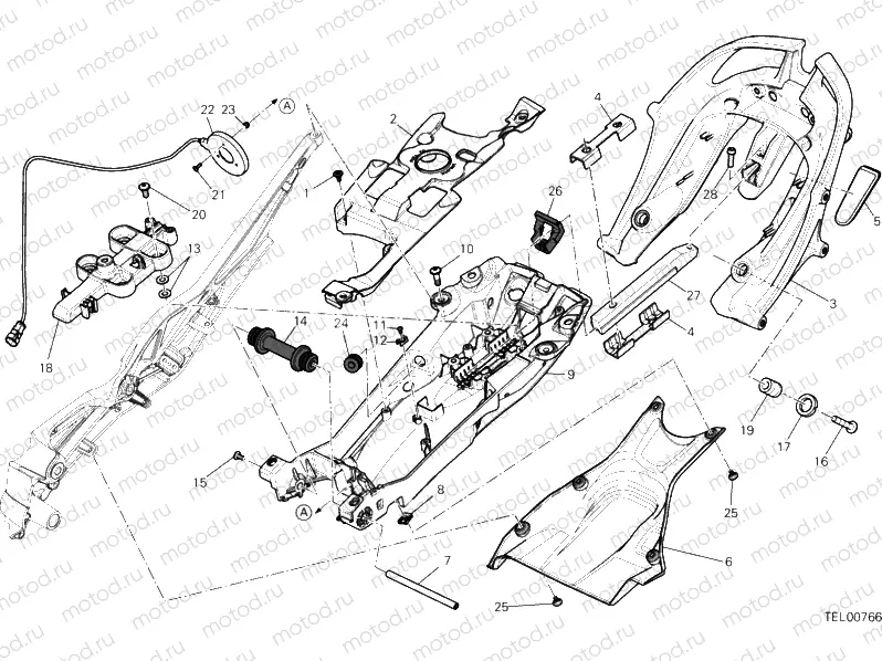 REAR FRAME COMP. » FRAME