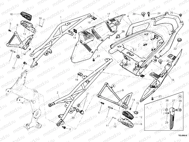 REAR FRAME COMP. » FRAME