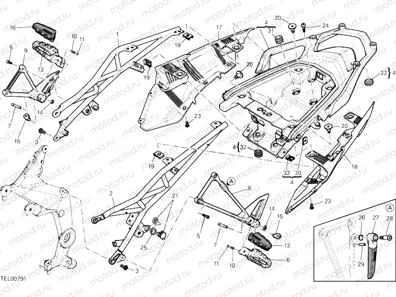 REAR FRAME COMP. » FRAME