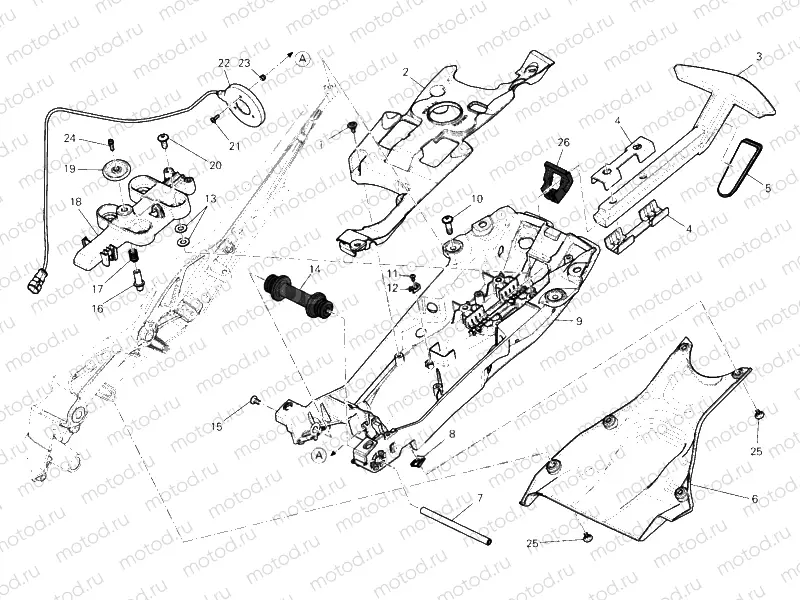 REAR FRAME COMP. » FRAME