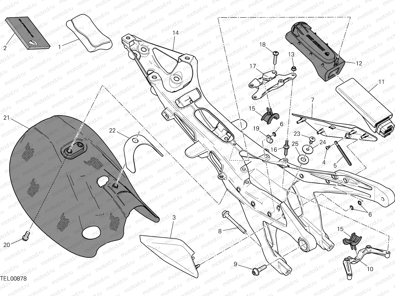REAR FRAME COMP. [MOD:1199 R]