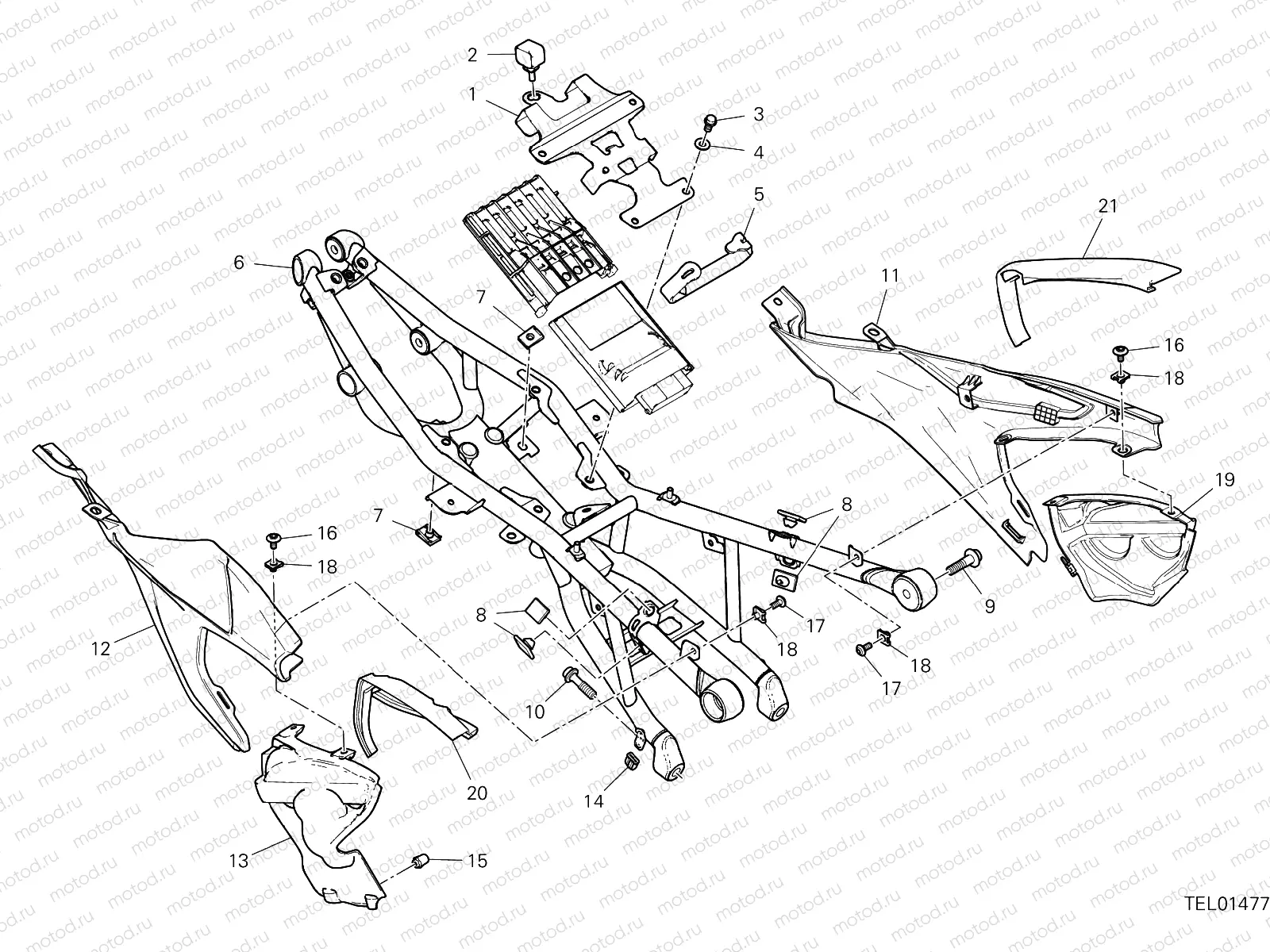 REAR FRAME COMP. [MOD:PANV2]