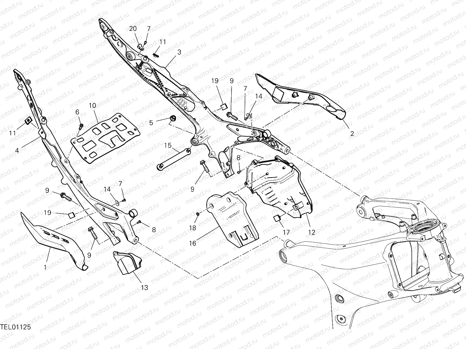 REAR FRAME COMP. [MOD:PANV4]