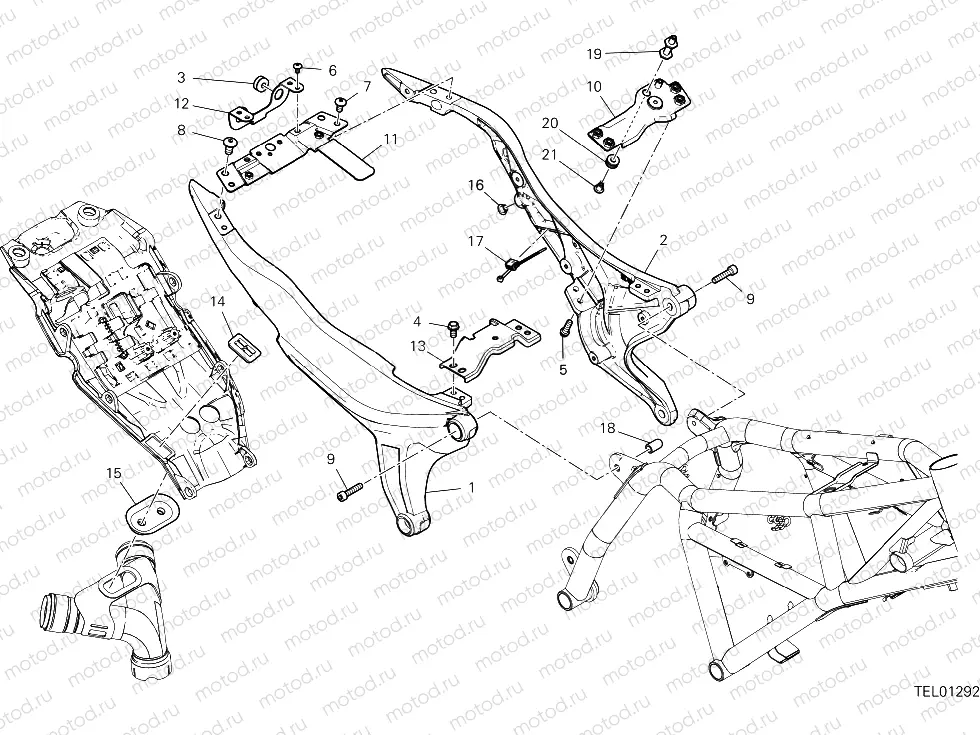 REAR FRAME COMP. [MOD:SCR11SPE]