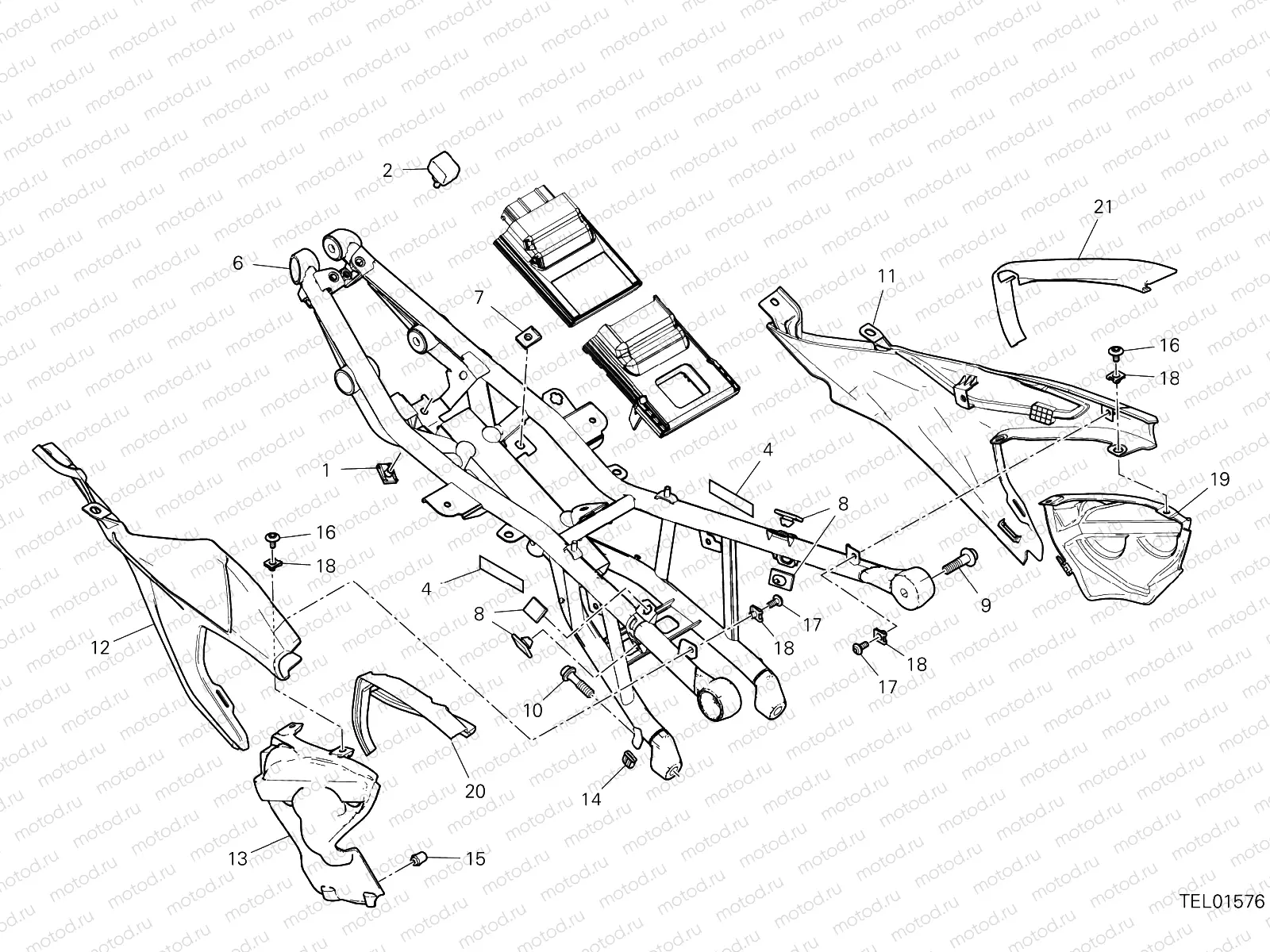 REAR FRAME COMP. [MOD:SFV2]