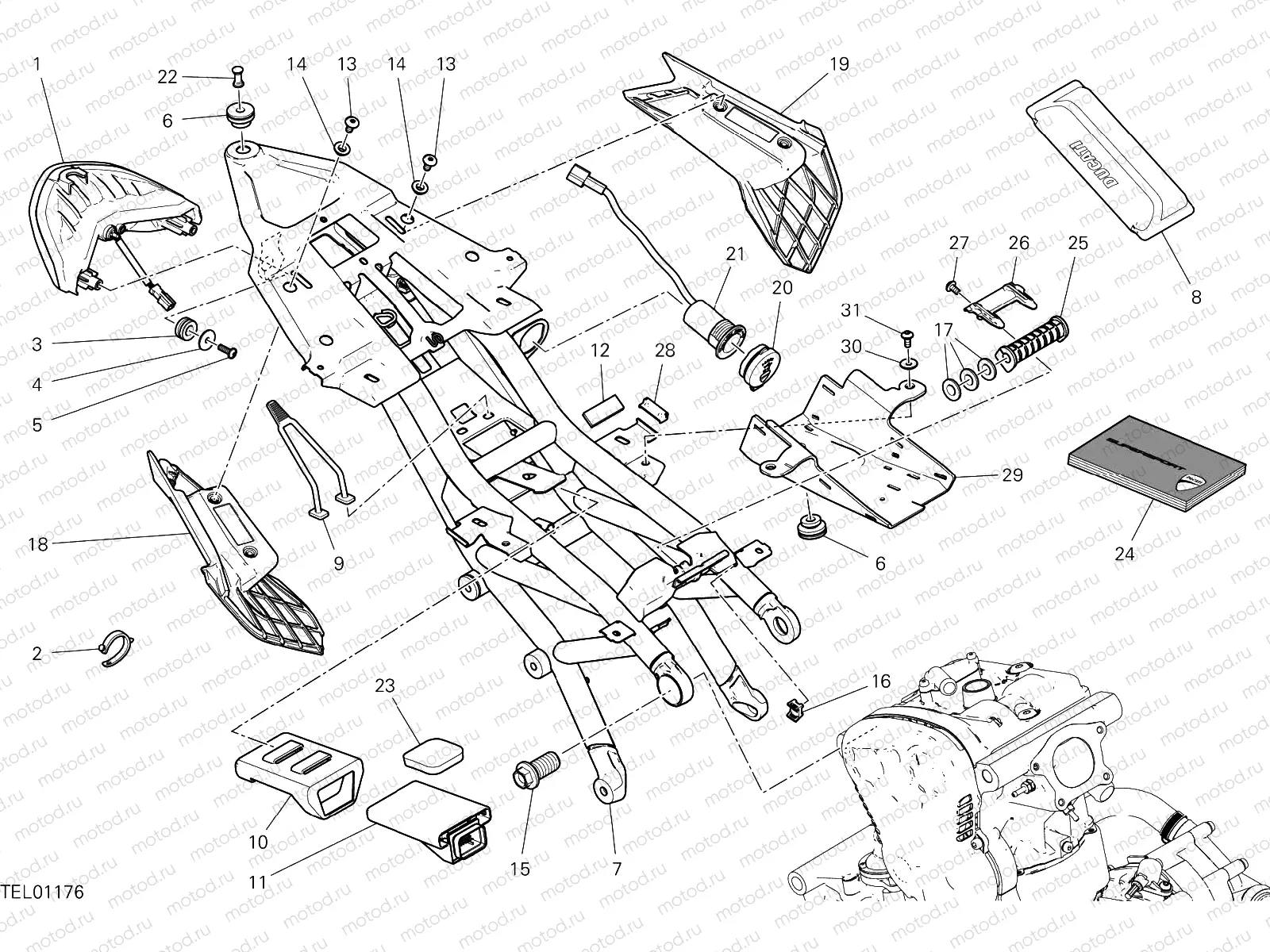 REAR FRAME COMP. [MOD:SS 939]