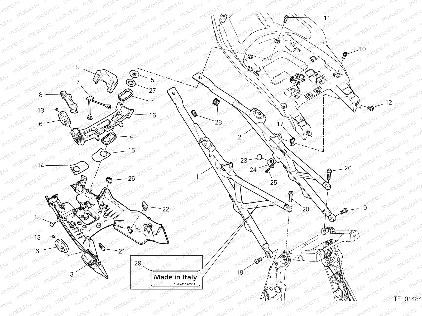 REAR FRAME COMP. [XST:ROK]