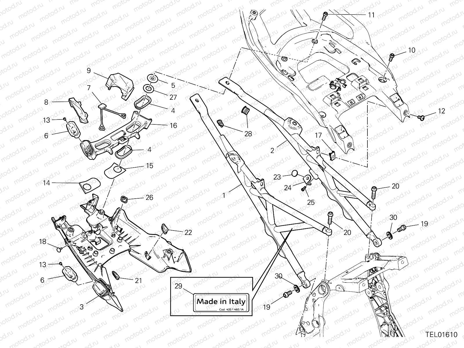 REAR FRAME COMP. [XST:ROK]