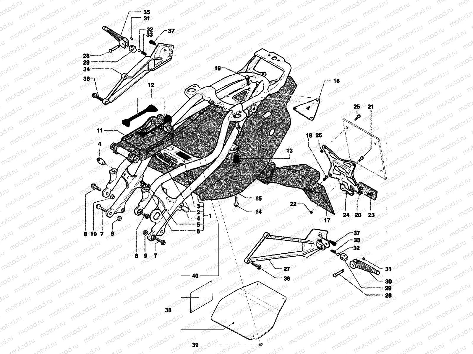 Rear Frame (double seat)