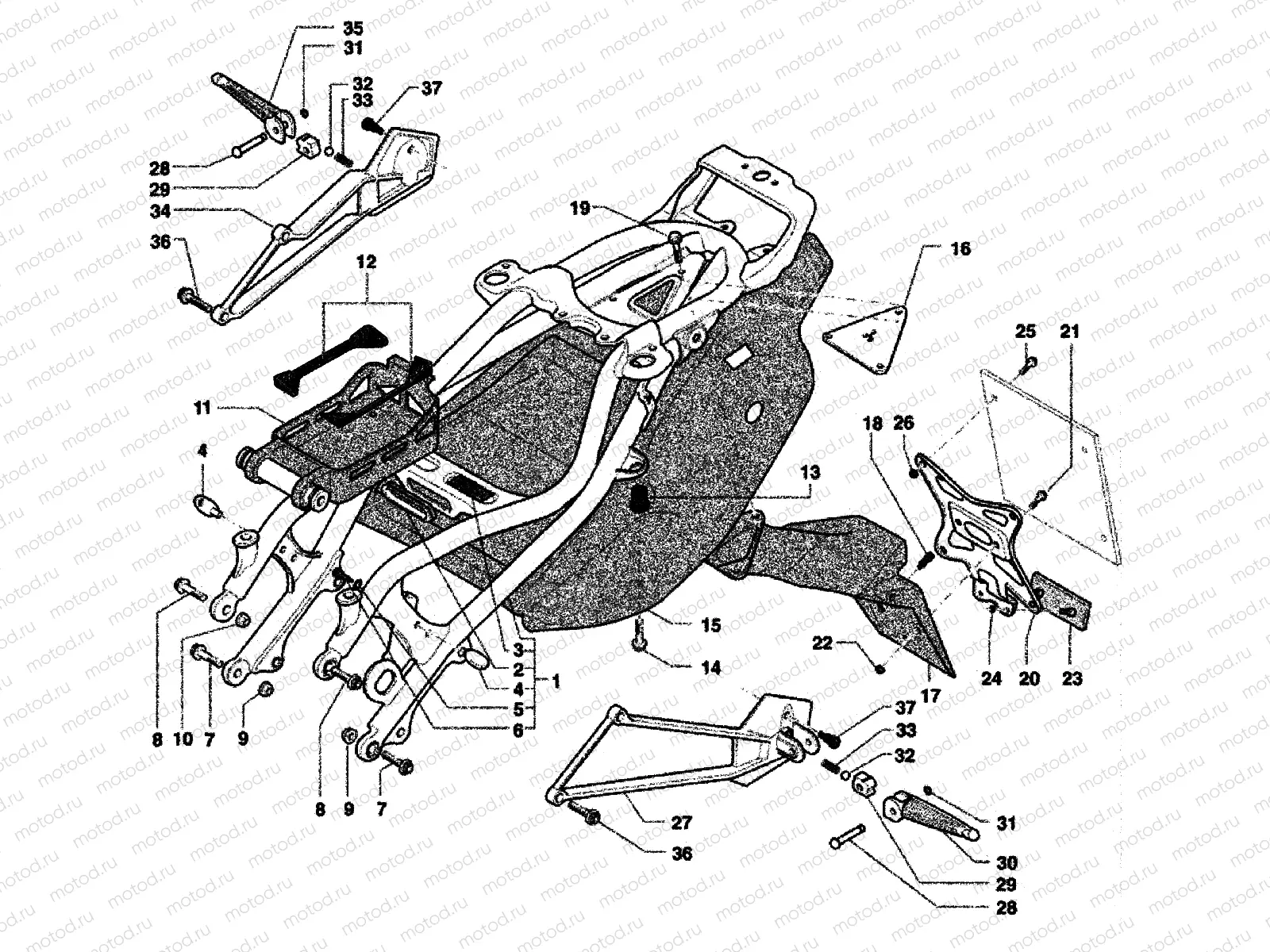 Rear Frame (double seat)