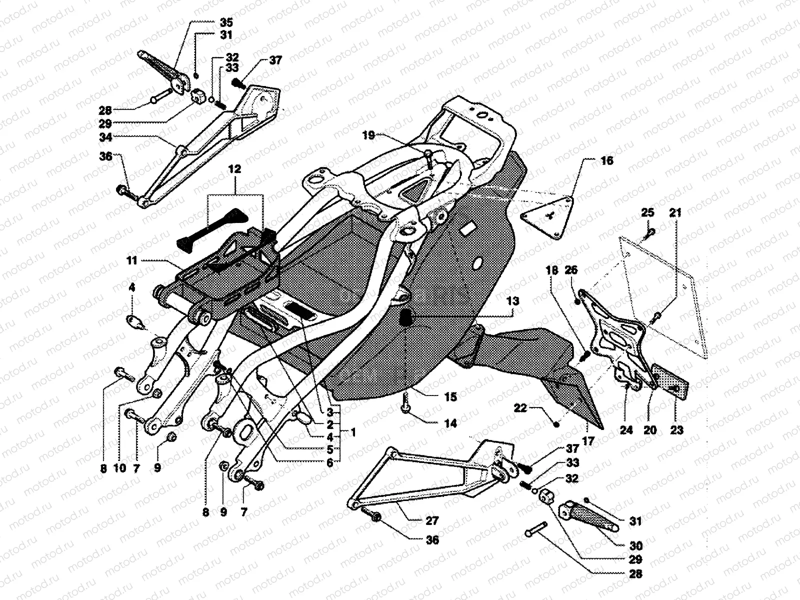 Rear Frame (double seat)
