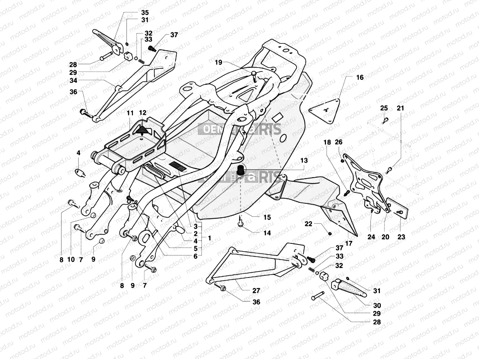Rear Frame (double seat)