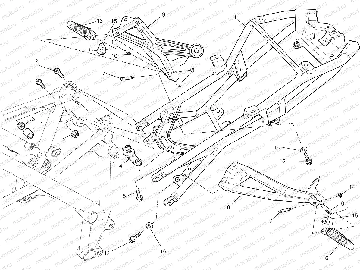 REAR FRAME [MOD:F848]
