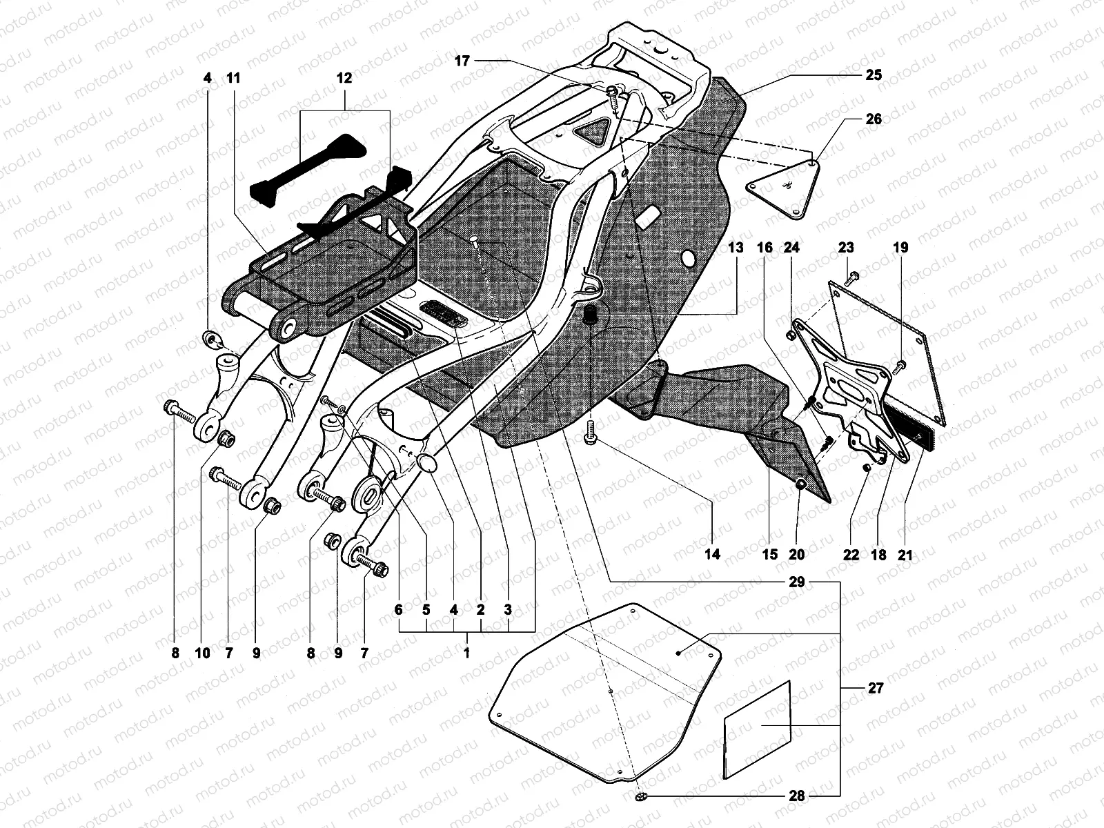 Rear Frame (single seat)