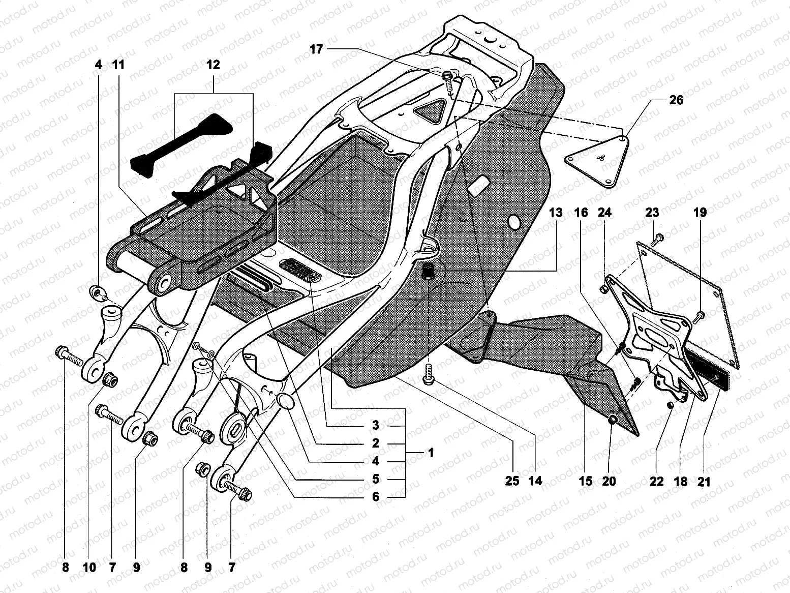 Rear Frame (single seat)