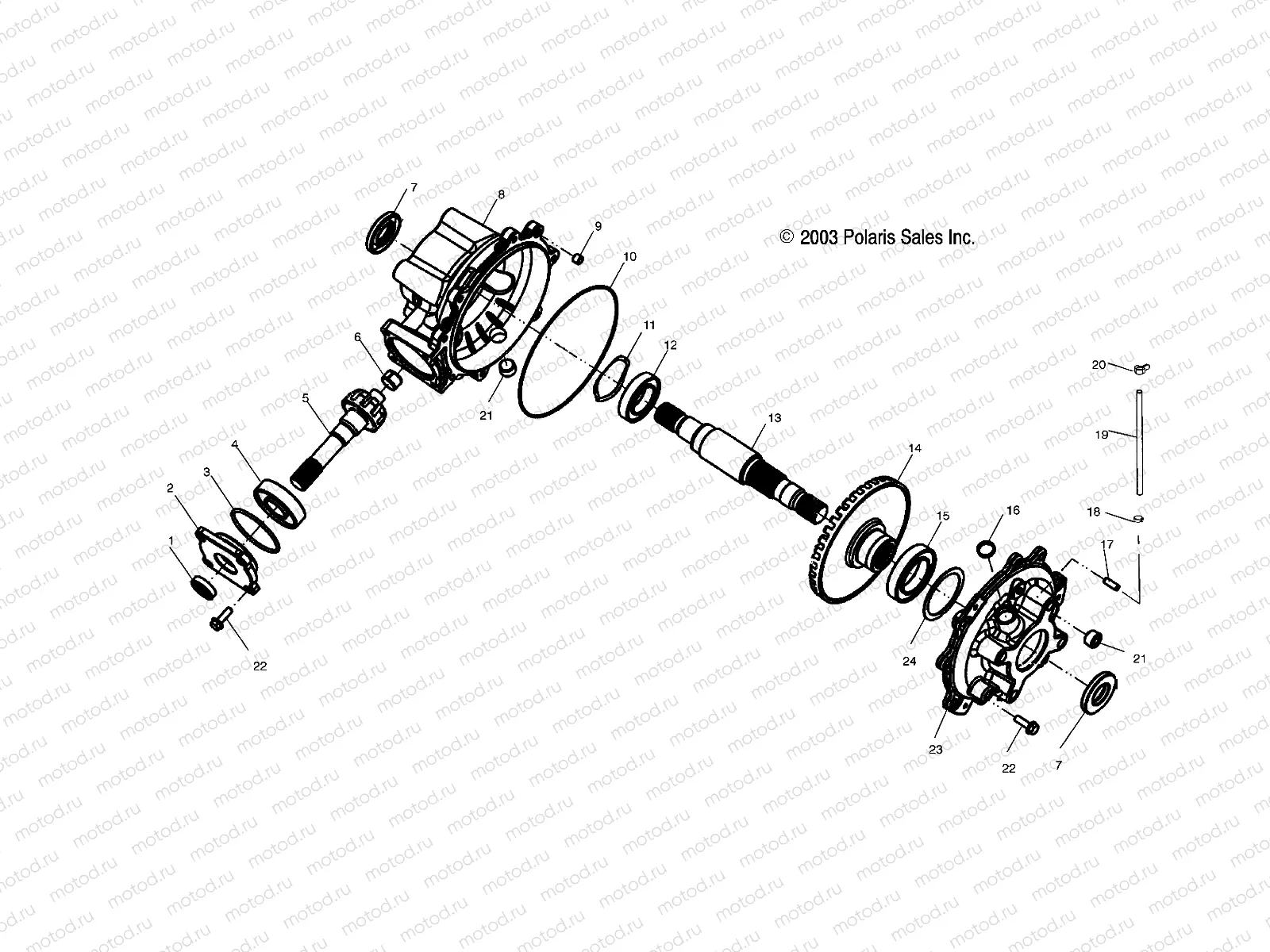 REAR GEARCASE (6X6) - A04RF50AA (4987918791D01) | REAR GEARCASE (6X6) - A04RF50AA (4987918791D01)