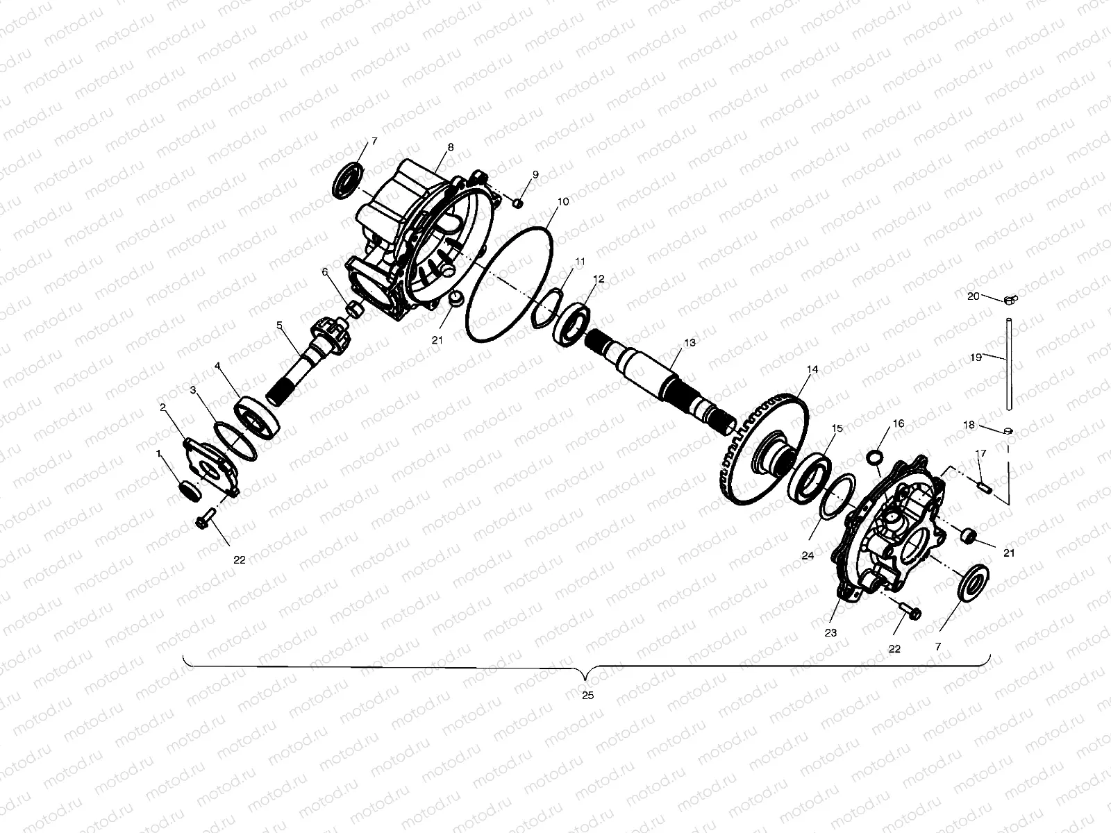 REAR GEARCASE (6X6) - A11RF50AA (4981798179D01) | REAR GEARCASE (6X6) - A11RF50AA (4981798179D01)