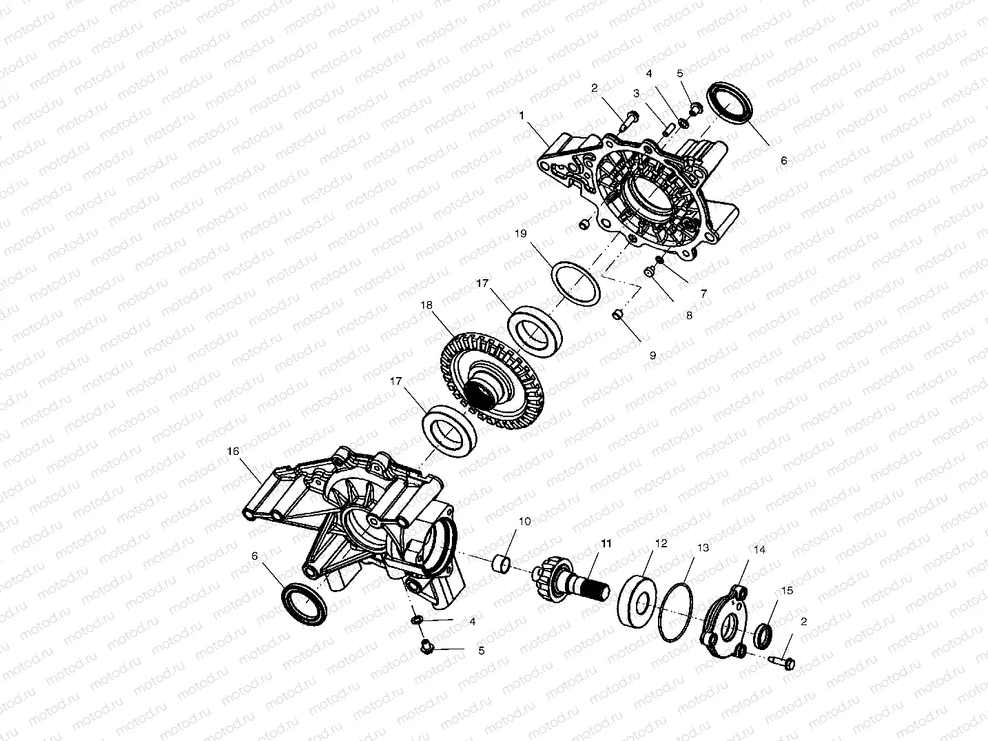 REAR GEARCASE - A02CH68AA/AB/AC/CA/CB (4966346634D01) | REAR GEARCASE - A02CH68AA/AB/AC/CA/CB (4966346634D01)