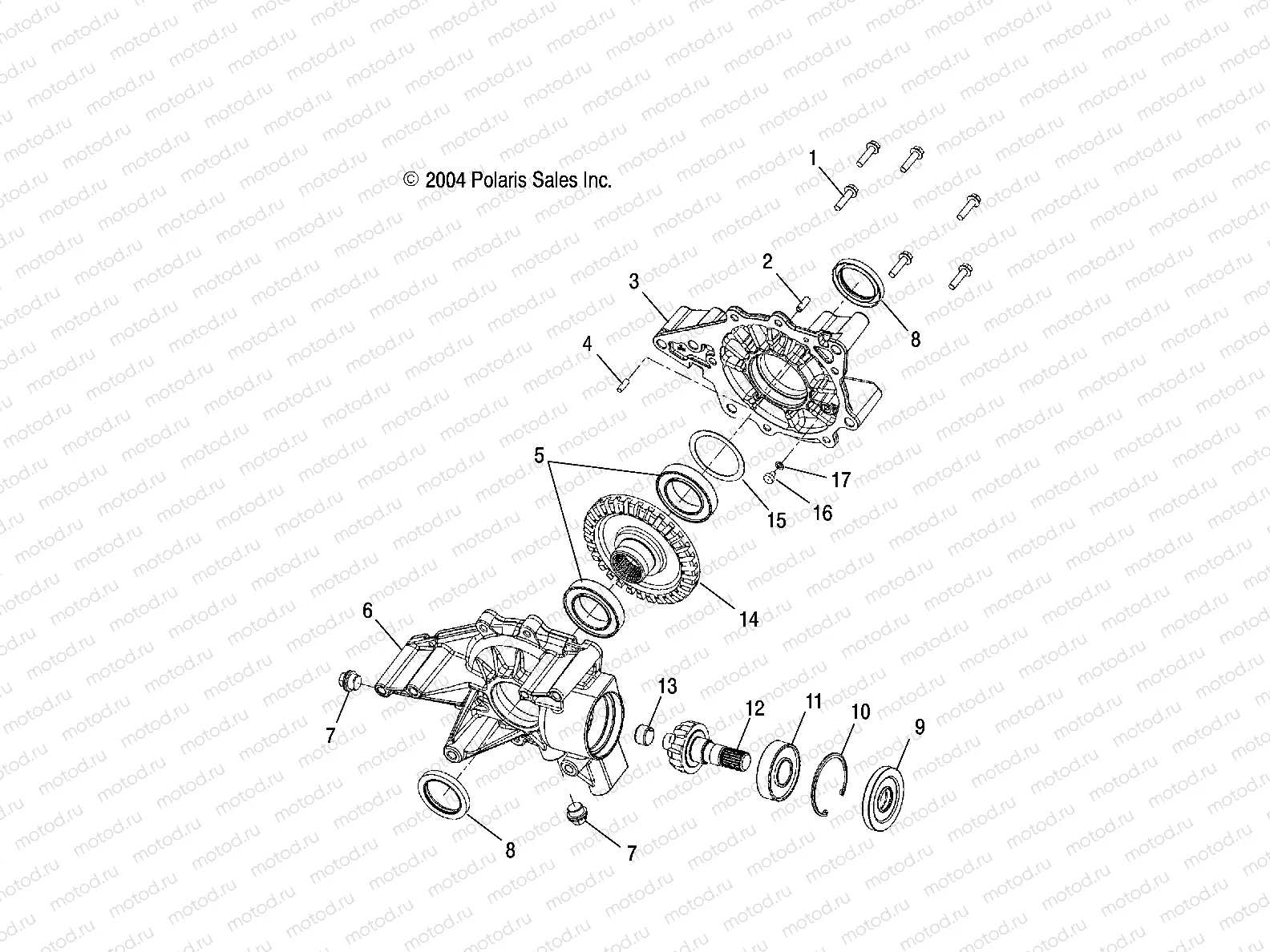 REAR GEARCASE - A05MH59AK/AN (4994229422D05) | REAR GEARCASE - A05MH59AK/AN (4994229422D05)