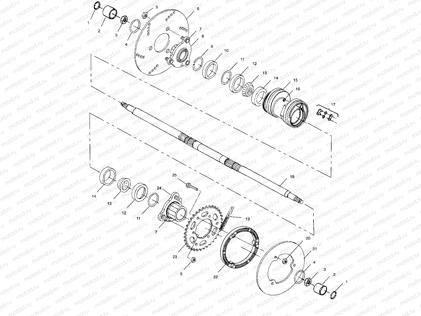 REAR HOUSING - A01BA25CA (4963666366C001) | REAR HOUSING - A01BA25CA (4963666366C001)